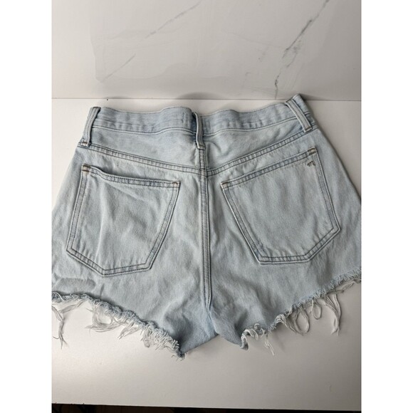 Madewell Relaxed Denim Cutoff Shorts Light Wash Women’s Size 26 Distressed - Picture 6 of 10